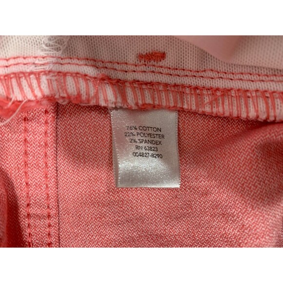 CHRISTOPHER & BANKS Signature Slimming Petite 8P Pink Denim Jeans Straight Leg - Picture 5 of 11